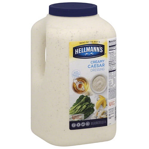 Hellmann's Creamy Caesar Dressing, 128 fl oz, (Pack of 4)