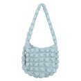 thumbnail image 1 of Bolso Nube para Mujer Bandolera Informal Nailon Acolchado Gran Capacidad (azul Claro), 1 of 9