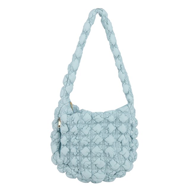 Bolso Nube para Mujer Bandolera Informal Nailon Acolchado Gran Capacidad (azul Claro)