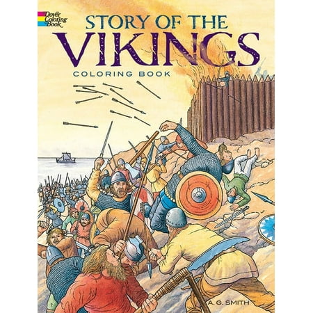 Dover World History Coloring Books Story of the Vikings Coloring Book (Paperback)
