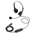 thumbnail image 2 of Auriculares para computadora con cable USB Auriculares biauriculares manos libres con volumen d MABOTO Auriculares, 2 of 7