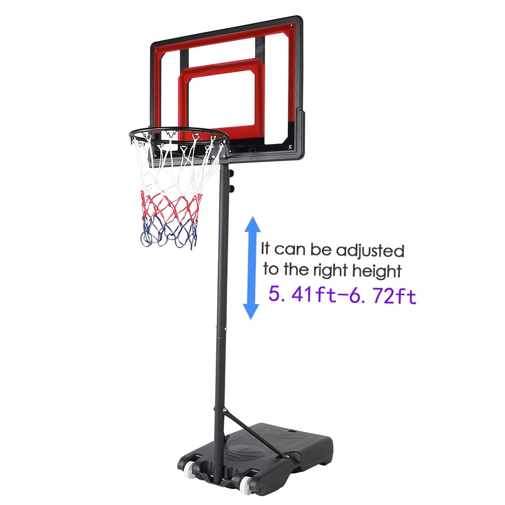 Youth Adjustable Basketball Hoop Height 5.46.8 FT Portable Basketball Hoop for Kids Teenagers