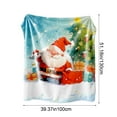 thumbnail image 3 of WEGFTDUOP Christmas Print Blanket Comfortable And Soft Flannel Blanket Merry Christmas Blanket Suitable For Bedroom Sofa Christmas Decoration 130X100cm Blankets And Throws, Bed Blankets, 3 of 7
