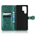thumbnail image 2 of For Samsung Galaxy S21 Phone Case Full Coverage Dustproof Anti-Scratch Anti-Fingerprint Kickstand Card Slots Wave-dot Pattern Design Convenient Wrist Strap PU Leather Luxury Wallet Cover,Green, 2 of 7