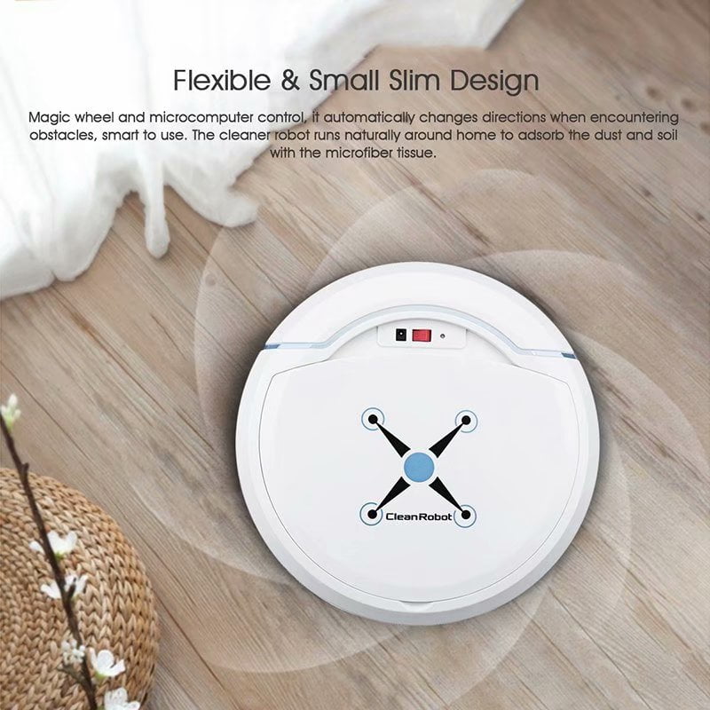 Smart Vacuum Robot Cleaner Automatic Floor Dust Cleaning Sweeper Powerful Clean 