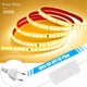 thumbnail image 3 of Tira de luces LED de 120 LED/m, 220 V, flexible y de 10 cm, cortable, con cinta adhesiva 2835, enchufe europeo, para tocador, armario, decoración del hogar, 3 of 5