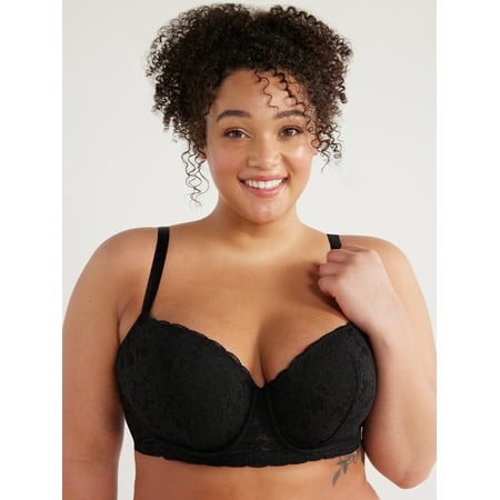 No Boundaries All Over Lace Balconette Bra with Sugarcup  Sizes 34B-40DD