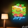 thumbnail image 3 of Shinelab Lasagna Food Neon Sign, Italian Restaurant Decor, Kitchen Wall LED Light 15815, 3 of 3