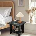 thumbnail image 6 of Modern Wooden Side Table - Compact Sofa Table, Bedside Shelf & Coffee Table for Small Spaces, Brown/White/Black/Gray, 12.2X11.81X11.81 Inches, 6 of 6