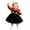 Red, variant on Weebloom Halloween Dresses For Toddler Girls Tutu Cat Dress Up Party Long Sleeve Stage Performance Outfit Clothes Girls Dress Black 2-3 Years