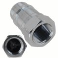 thumbnail image 1 of High Pressure 3/8" 1/4" NPT Threaded Hydraulic Quick Coupler Tractor Coupler, 1 of 6