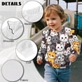 thumbnail image 6 of Garronmavis Cute Cats Long Sleeve Sweatshirt Soft Pullover Crewneck Long Sleeve Shirt Stylish Fall Winter Clothes Washable Toddler Girl Sweatshirt Clothes Outfit for Girls Aged 5-6, 6 of 7