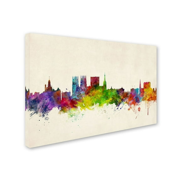 Trademark Fine Art "York England Skyline" Canvas Art by Michael Tompsett