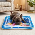 thumbnail image 6 of Aoznliie Dog Water Mat, Thickened Durable Cooling Mat for Dogs, 37x30 inch Leakproof Pet Water Bed for Floor Sofa, Blue, 6 of 6