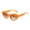 Orange, variant on Under $5 Thick Frame Cat Eye Sunglasses for Women UV400 Retro Pastel Translucent Oval Tinted Shades Trendy Vintage Curved Lens Sun Glasses Beach Vacation Streetwear Fashion Eyewear Orange