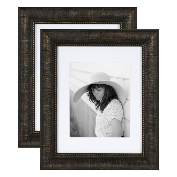 Kate And Laurel Aldridge Traditional Large Wall Picture Frames 11 X 14 Matted To 8 10 Bronze Set Of 2 Sophisticated With Beaded Detailing Com - Large Wall Picture Frame Set Kate And Laurel Aldridge Traditional Large Wall Picture Frames 11 X 14 Matted To 8 10 Bronze Set Of 2 Sophisticated With Beaded Detailing Com - Large Wall Picture Frame Set
