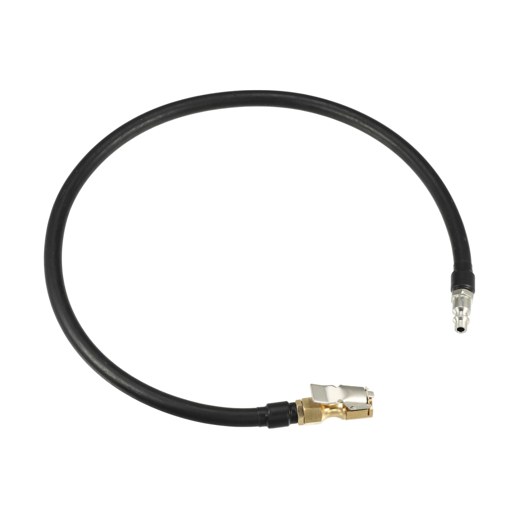 Motoforti Adaptador De Manguera Para Inflar Neumáticos – Universal (Cobre Y Caucho, 20 Cm, Negro)