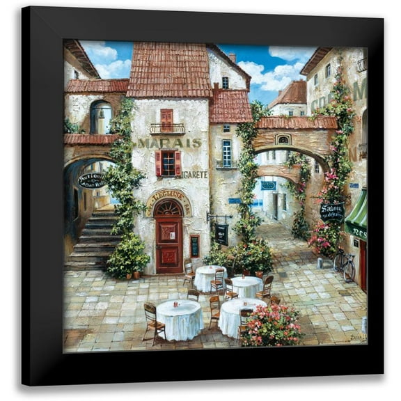 Duvall, Roger 12x12 Black Modern Framed Museum Art Print Titled - Le Marais