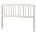 thumbnail image 1 of Leo & Lacey Hardwood White Headboard Rectangular Mission-Inspired 62.63" Unassembled, 1 of 2