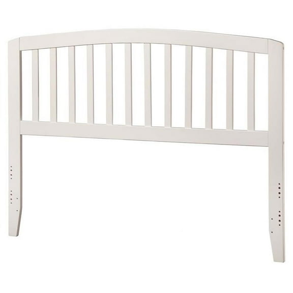 Leo & Lacey Queen Spindle Solid Hardwood Headboard in White