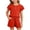 Red, variant on larppty Little Girls Solid Black 2 Piece Pajama Set, Ruffle Sleeve Button Top & Pocket Shorts, Soft Cotton Toddler Loungewear(Pink, 5-6 Years)