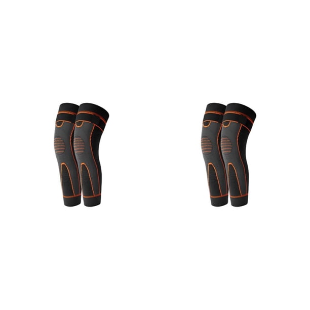 Sonducket 2 uds Protector largo elástico antideslizante Brace compresión pierna manga correr señora baloncesto rodilleras deportes Type4 NO4