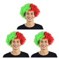 thumbnail image 3 of Soidarity Peluca de payaso pelo rizado Navidad pelos sintéticos multiusos amplia aplicación multicolor Headwearing disfraz divertido Type1 NO1, 3 of 6