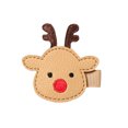 thumbnail image 2 of Pinzas navideñas para el cabello JAMW cuernos de reno Papá Noel hombre de pan de jengibre 6 uds, 2 of 5