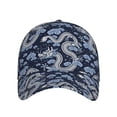 thumbnail image 2 of Daiia Dragon print Baseball Cap Men Women Golf Dad Hat Adjustable Original Classic Low Profile Hat Unconstructed Plain Cap, 2 of 9
