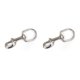 thumbnail image 4 of Yuarrent Buceo de acero inoxidable Clip de gancho de presión de un solo extremo Snorkel Deportes acuáticos Hebilla Accesorios de repuesto 120 mm / en 120 mm/forma de U 2piezas Yuarrent CBP498845, 4 of 5