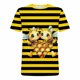 thumbnail image 3 of Tops de Cuello Redondo para las Mujeres Casual de Moda Impresa Camiseta de Manga Corta Top, 3 of 5