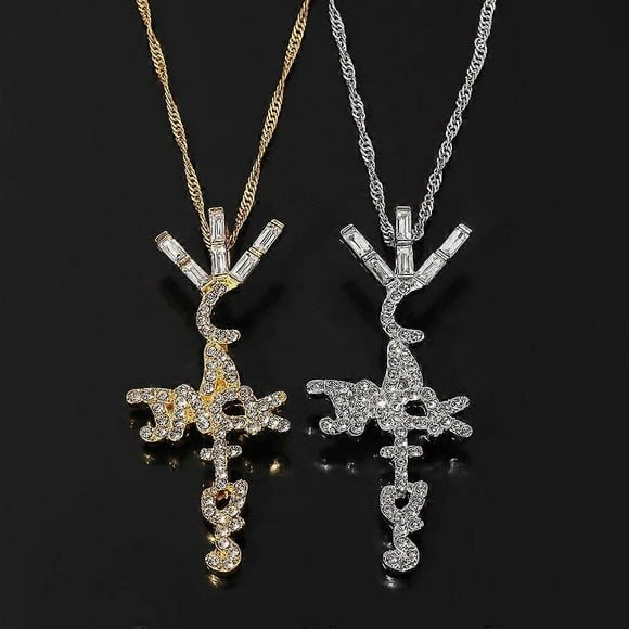 Travis Scotts Product Product Cactus Jack Shape Pendant Necklace For Man Women Charm Cubic Zirconia Collar Jewelry Gift