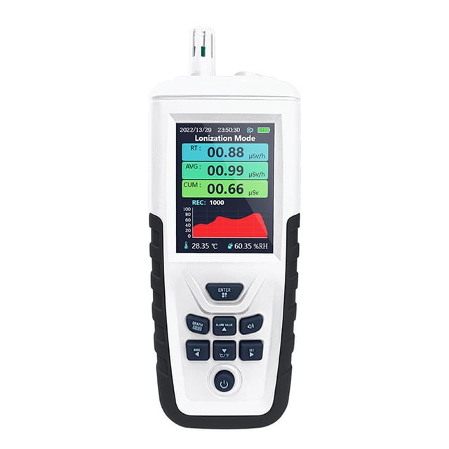 Contador Geiger Detector De Radiación Nuclear, Dosímetro Beta Gamma Monitor De Radiación De Rayos X Alarma De Luz De Sonido Probador De Radiación Recargable Para Hospital Domiciliario