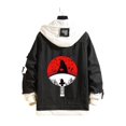 thumbnail image 1 of Chaqueta de mezclilla con estampado del logo de la familia Uchiha de Naruto., 1 of 1