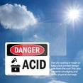 thumbnail image 6 of (2 Pack) Acid OSHA Danger Sign 5 Inch X 3.5 Inch Vinyl Label Decal Sticker Weather Resistant, UV Protected for Workplace, Business, and Construction Site, Made in the USA, 6 of 7
