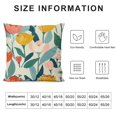 thumbnail image 6 of JEUXUS Tulip Art Print, Flower Market, Botanical Floral Pillowcase Set for Car Couch Bedroom 2-Pack White, 6 of 6