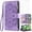 Purple, variant on Asuwish Compatible with Google Pixel 7 5G Wallet Phone Case and Tempered Glass Screen Protector Flower Faux Leather Flip Credit Card Holder Stand Zipper Cell Cover for Pixel7 Pixle Seven Women Blue