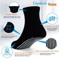 thumbnail image 5 of Baby Toddler Socks with Grip- 9 Pairs Anti-Skid Infant Socks for Crawling Walking Playing Non Slip Kids Boys Socks(02 Black,6-12 Months), 5 of 5
