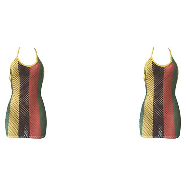 Sonducket Sexy Casual Mesh Dress Backless Halter Elegante Sundress Tight Clubwear Playa Vacaciones Verano Ropa Accesorios S Type1 NO1