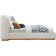 thumbnail image 6 of Maklaine Contemporary Rich Cream Finish Boucle Fabric King Bed, 6 of 7