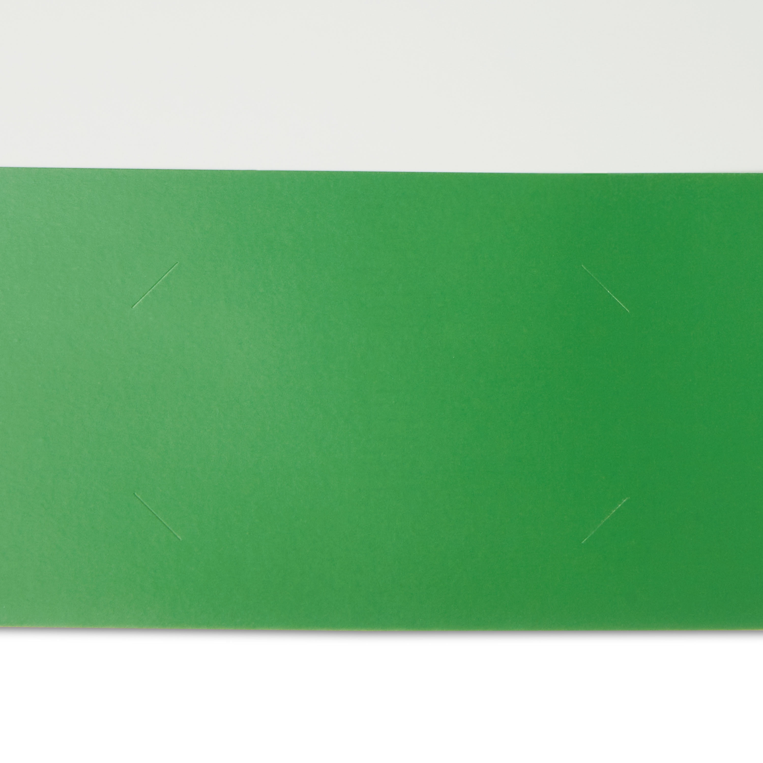 Pen+Gear Letter Size 2-Pocket Paper Folder, Solid Green Color
