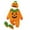 Orange, variant on Coerni New Born Baby Halloween Cute Pumpkin Outfits Boys Girls Cartoon Romper Bodysuit+Hat+Shoes Dress up Crawling Suit