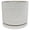 White, variant on Border Concepts 10 in. D Ceramic Amelia Planter White