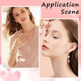 thumbnail image 4 of 600Pcs 3 Colors Pink Pearl Beads Pearl Beads Bulk 8mm Acrylic Imitation Round Plastic Holiday Wedding Valentines Beads for Jewelry Making Necklace Earrings Party Home Decoration for making, 4 of 9