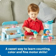 Learning Resources Swirly Scoops Ice Cream Shoppe, Ice Cream Playset, Pretend Play Food, Ages 2 +