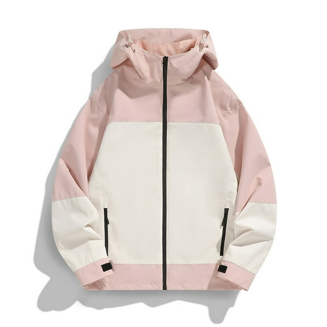 Gpaecead Vestes de Randonnée pour Hommes à Manches Longues à Capuche Coupe-Vent Coupe-Vent Extérieur