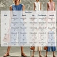 thumbnail image 3 of Womens Casual Two Piece Outfit Round Neck Sleeveless Top Elastic Waist Culotte Pants with Pockets Cotton Blend Vacation Set Blue XL(XL), 3 of 5