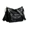 thumbnail image 2 of Bolso de Hombro Elegante Perfecl Piel Sintética Suave Negro, 2 of 8
