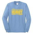 thumbnail image 2 of Wild Bobby,The Best Hubby in The Galaxy, Father's Day, Men Long Sleeve Shirt, Light Blue, Large, 2 of 3