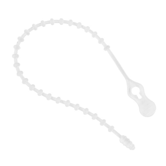 Simple Living Solution's Reusable Decorating Ties 20-Count Seasonal Light Strand, Garland, Décor Plastic Ties - Clear